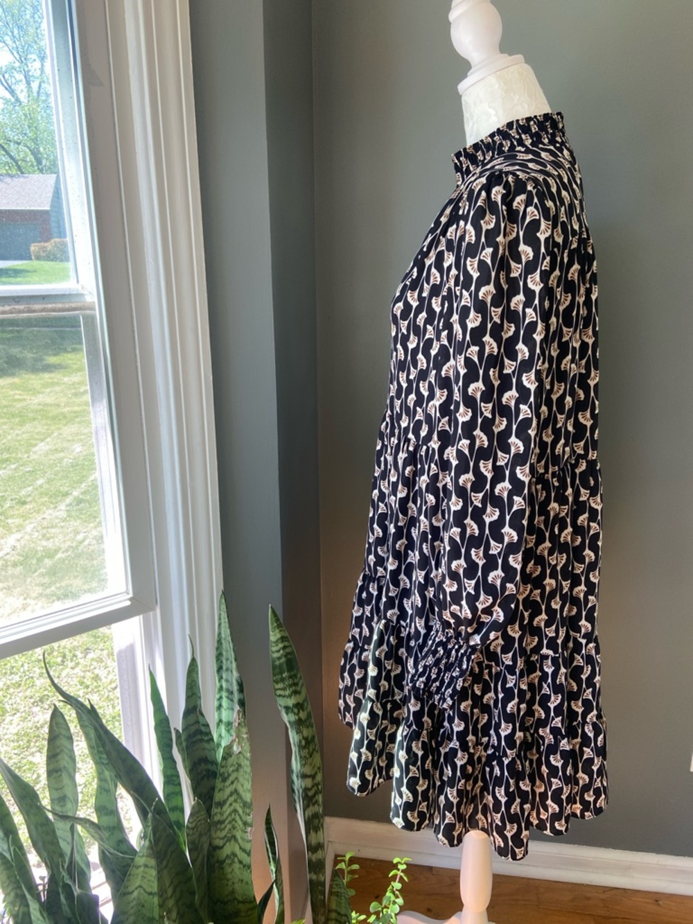 ME+EM Ginkgo Leaf Swing Dress - Picture 11 of 14